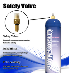 safety valve blueberry flavor 640g cream charger