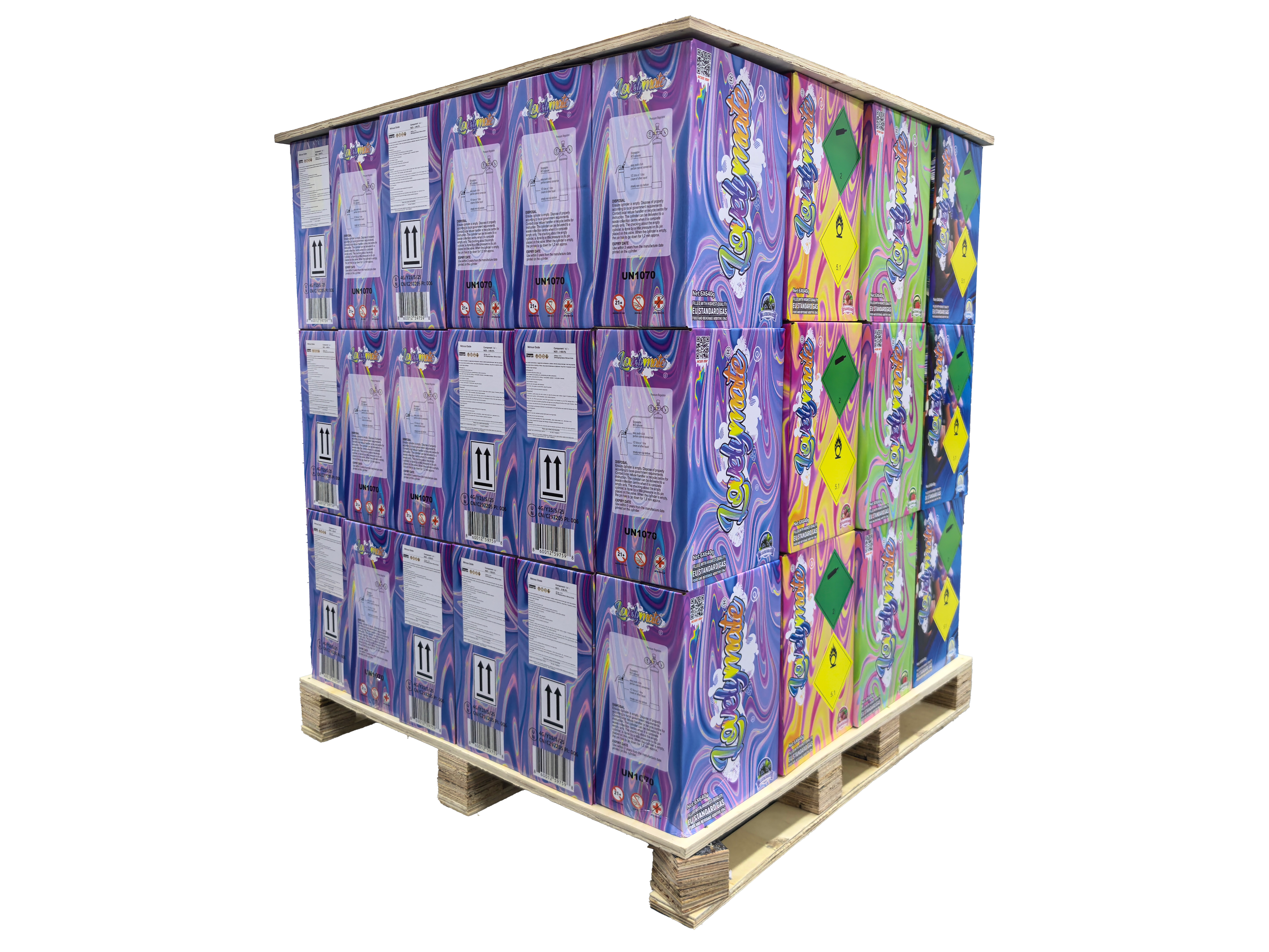 1 pallet（432pcs） Lovelymate 640g cream charger