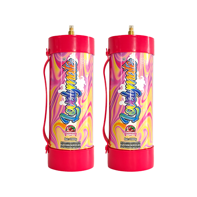 2pcs 2000g Lovelymate strawberry cream charger