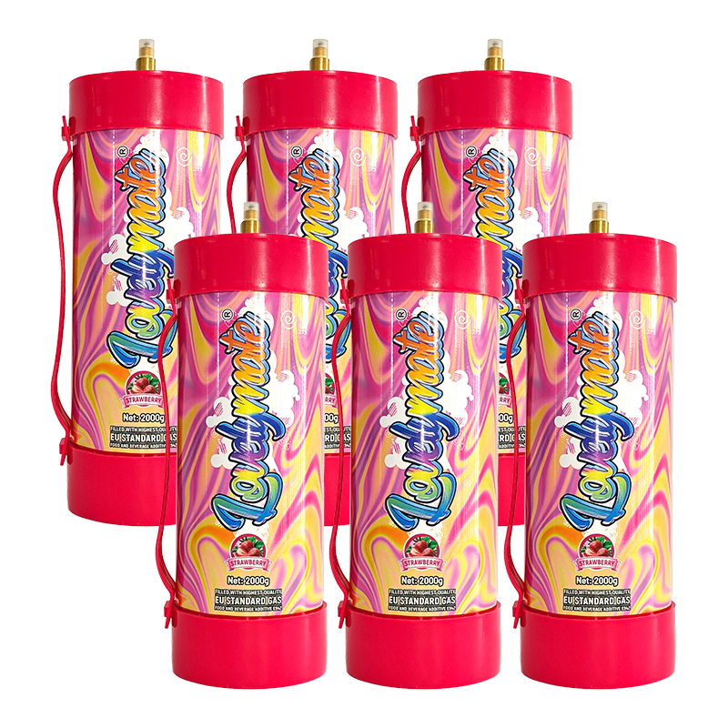 6pcs 2000g Lovelymate strawberry cream charger