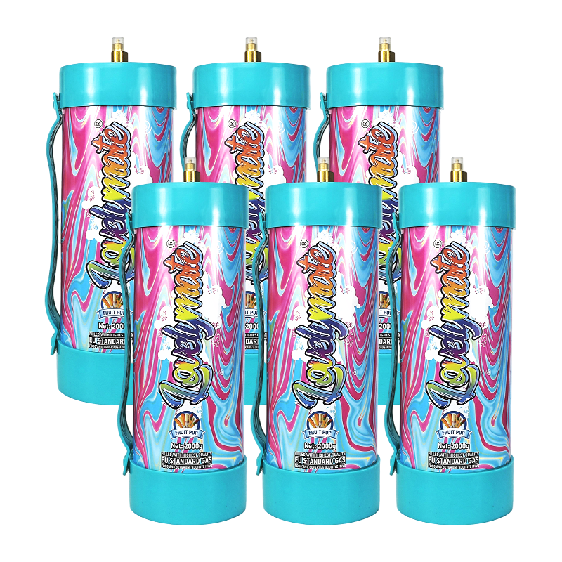 6pcs 2000g fruit pop Lovelymate cream charger