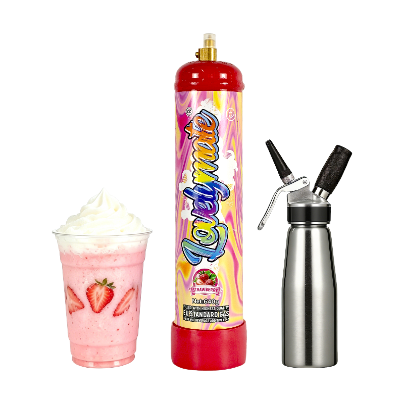 Lovelymate 640g strawberry cream charger