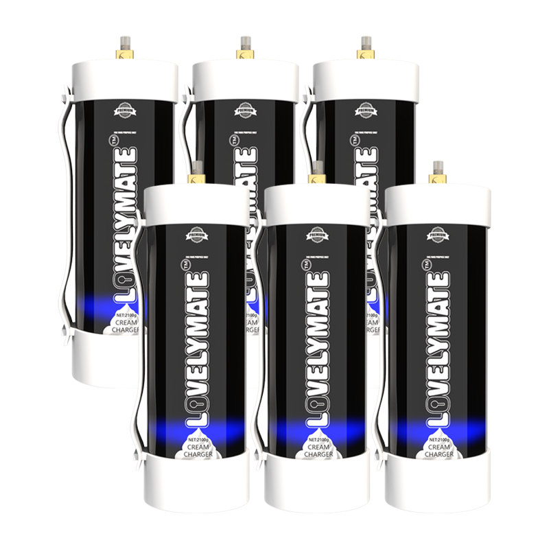 6pcs Lovelymate 2100g cream charger