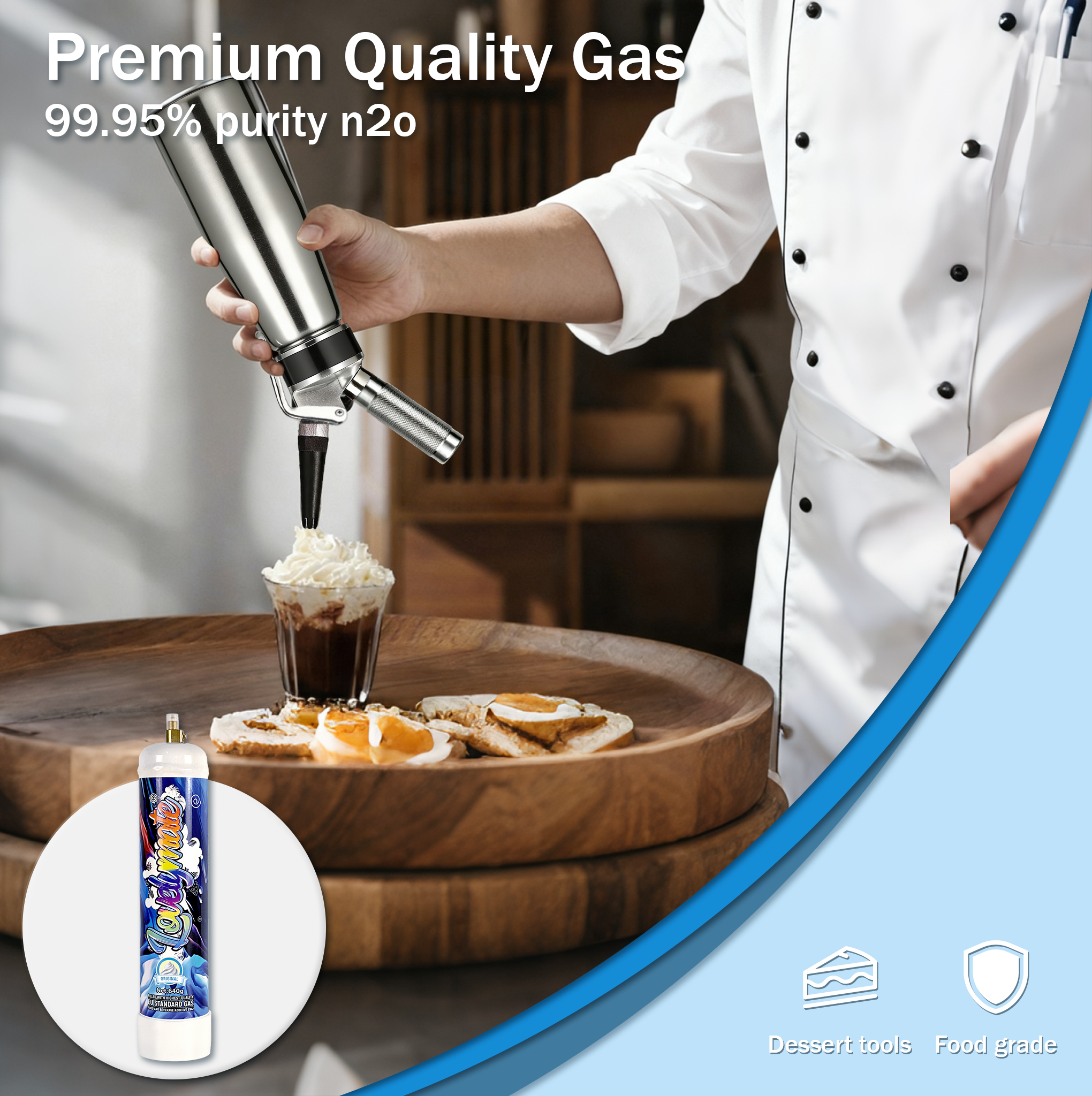 99% purity n2o gas lovelymate cream charger
