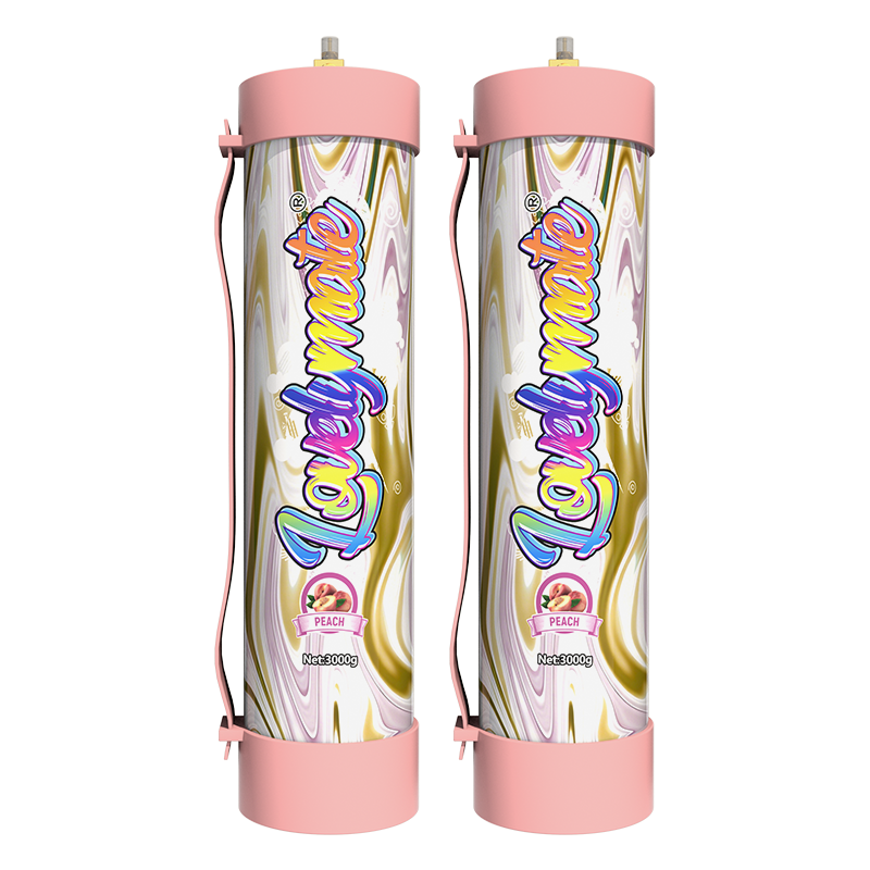 Lovelymate 3000g peach cream charger 2pcs