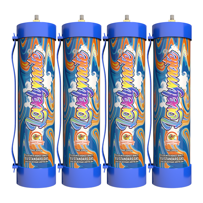 4pcs Lovelyamte rainbow candy 3000g cream charger