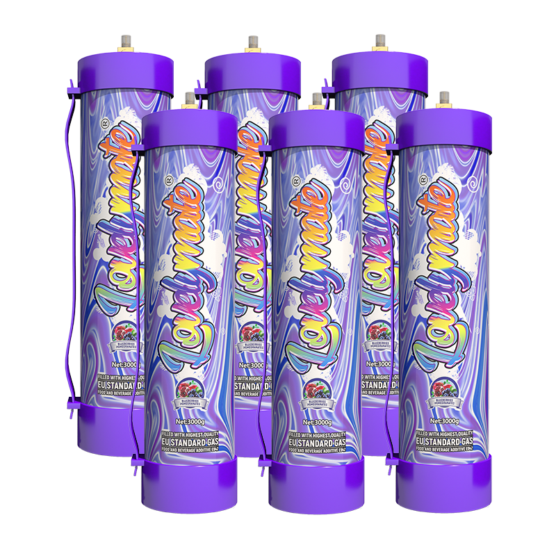 6pcs blueberry 3000g Lovelymate cream charger