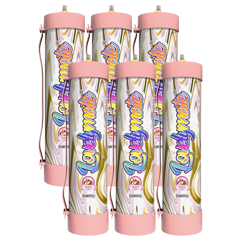 Lovelymate cream charger 3000g peach 6pcs