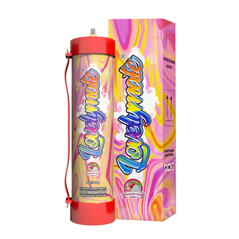 Lovelymate whipped cream charger strawberry 3000g
