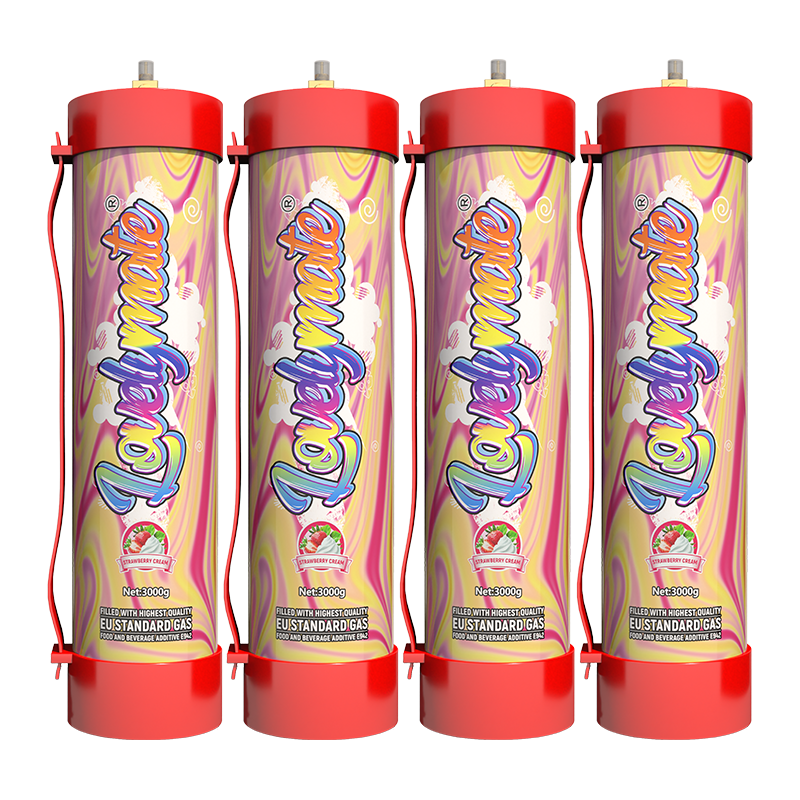 4pcs strawberry 3000g Lovelymate cream charger