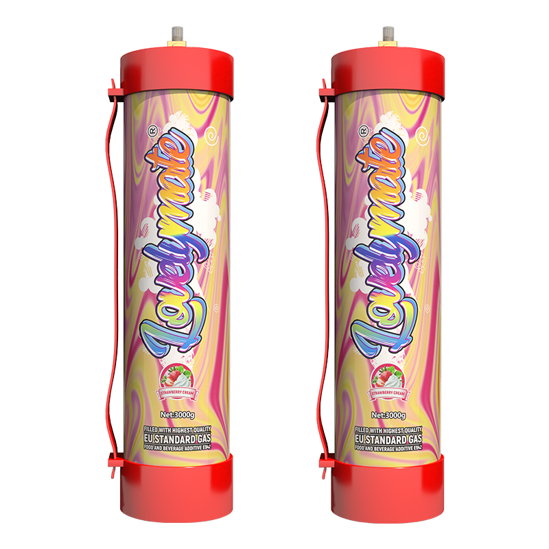 2pcs strawberry 3000g Lovelymate cream charger