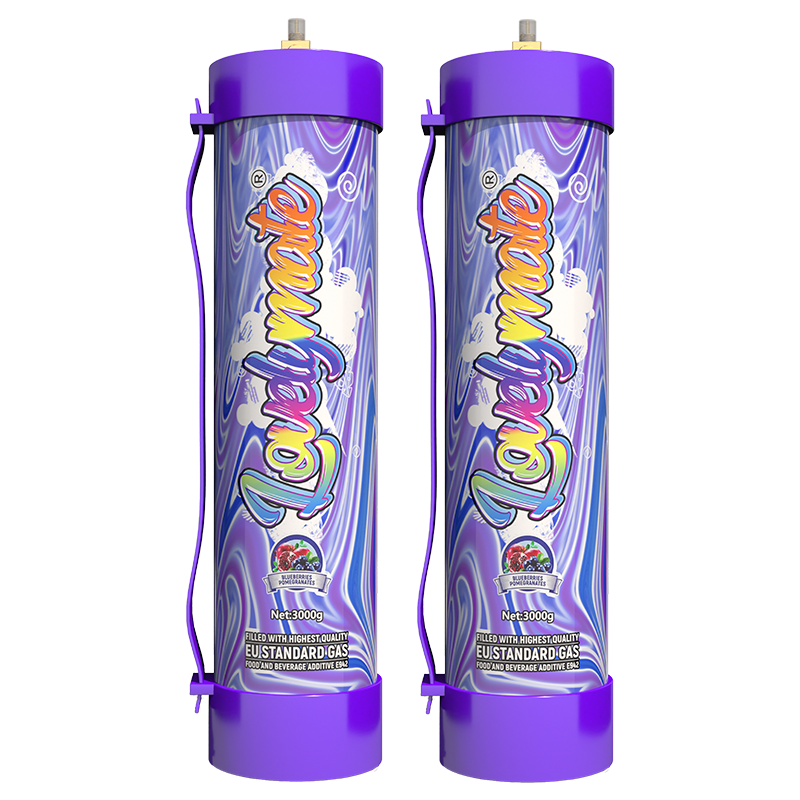 2pcs blueberry 3000g Lovelymate cream charger
