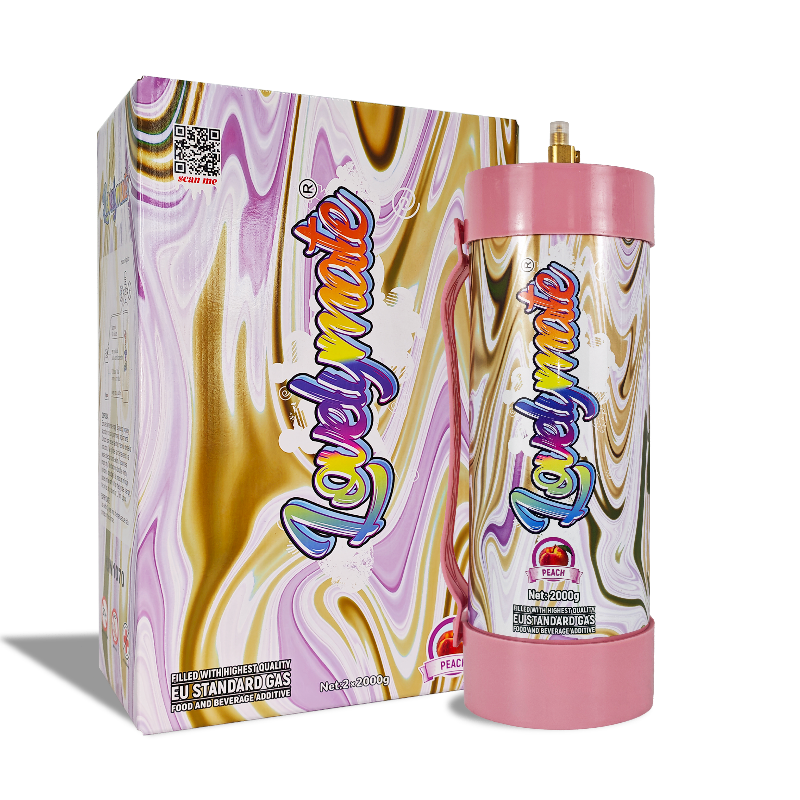 Lovely N2O peach flavor cream canisters