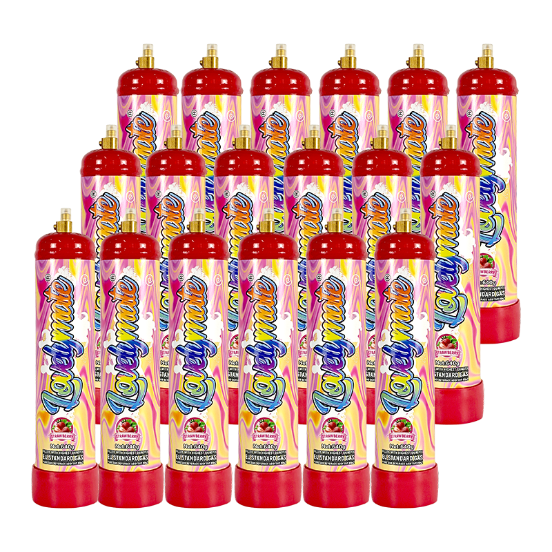 24pcs 640g strawberry Lovelymate cream charger