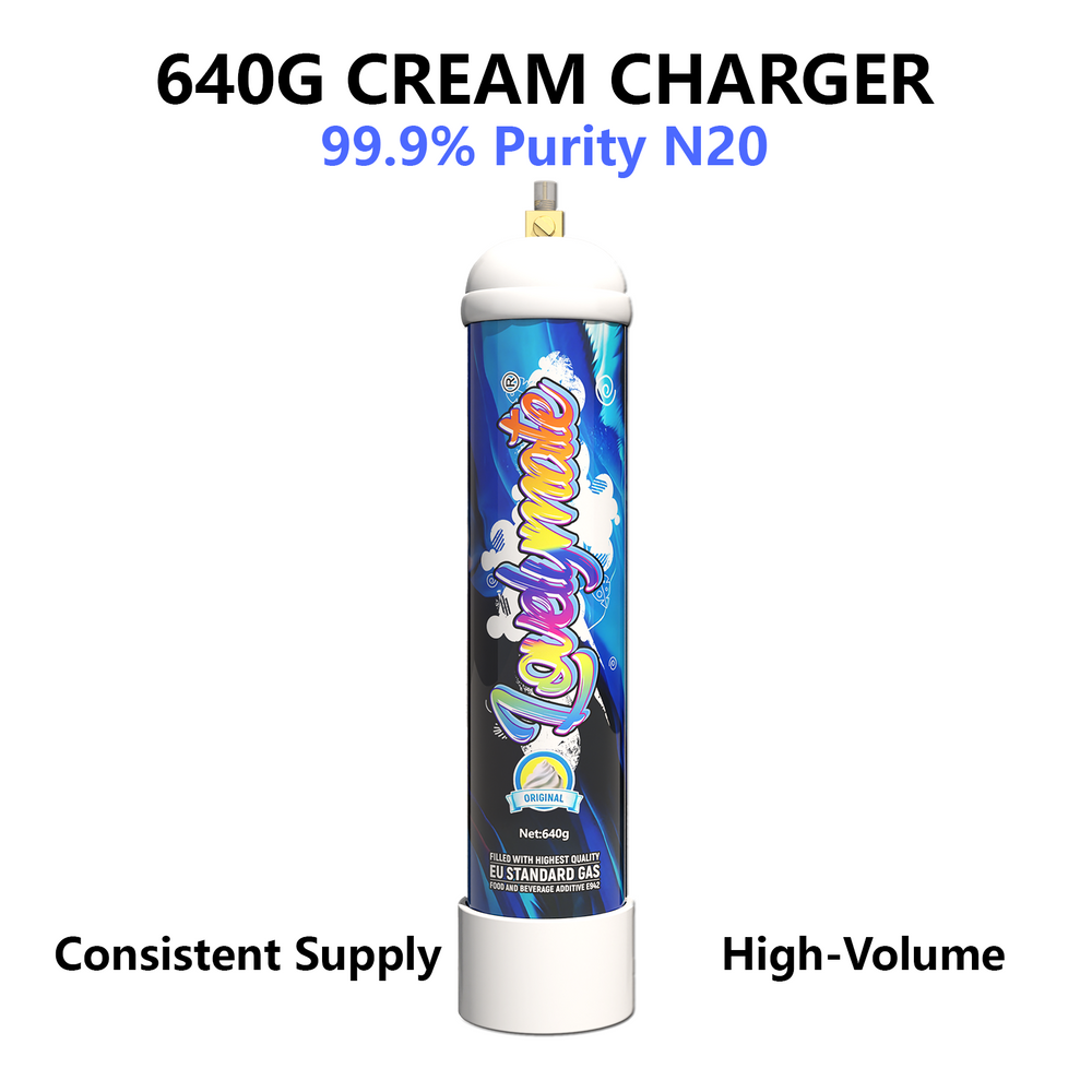 Lovelymate 640g cream charger N2O gas