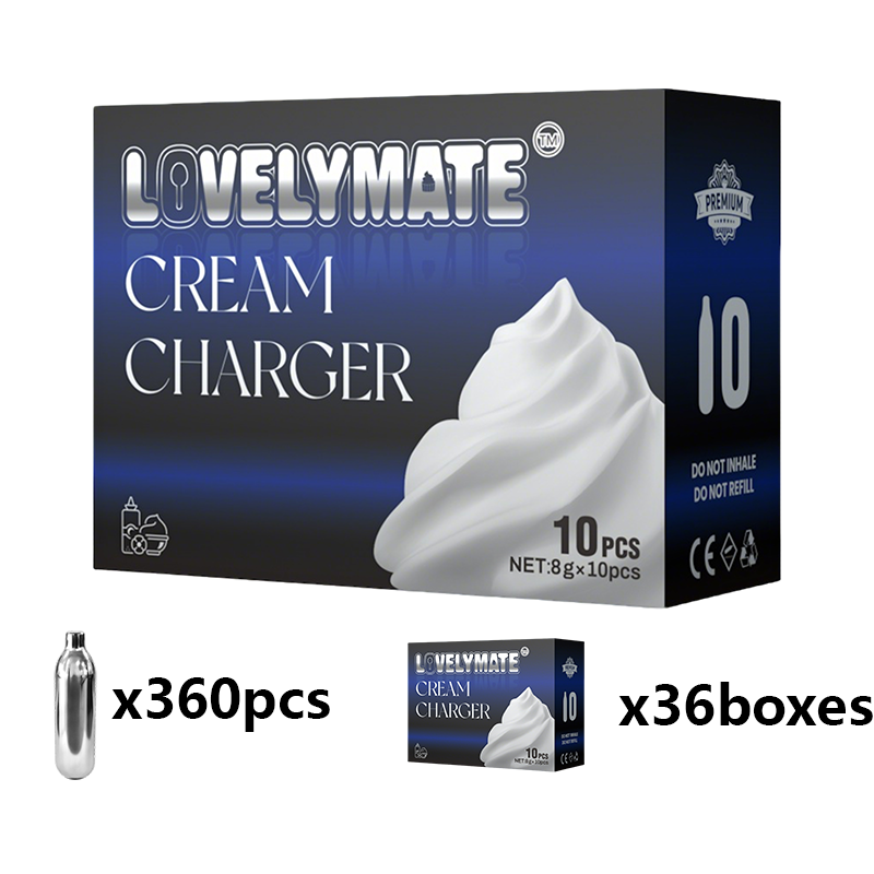 360pcs 8g Lovelymate cream charger