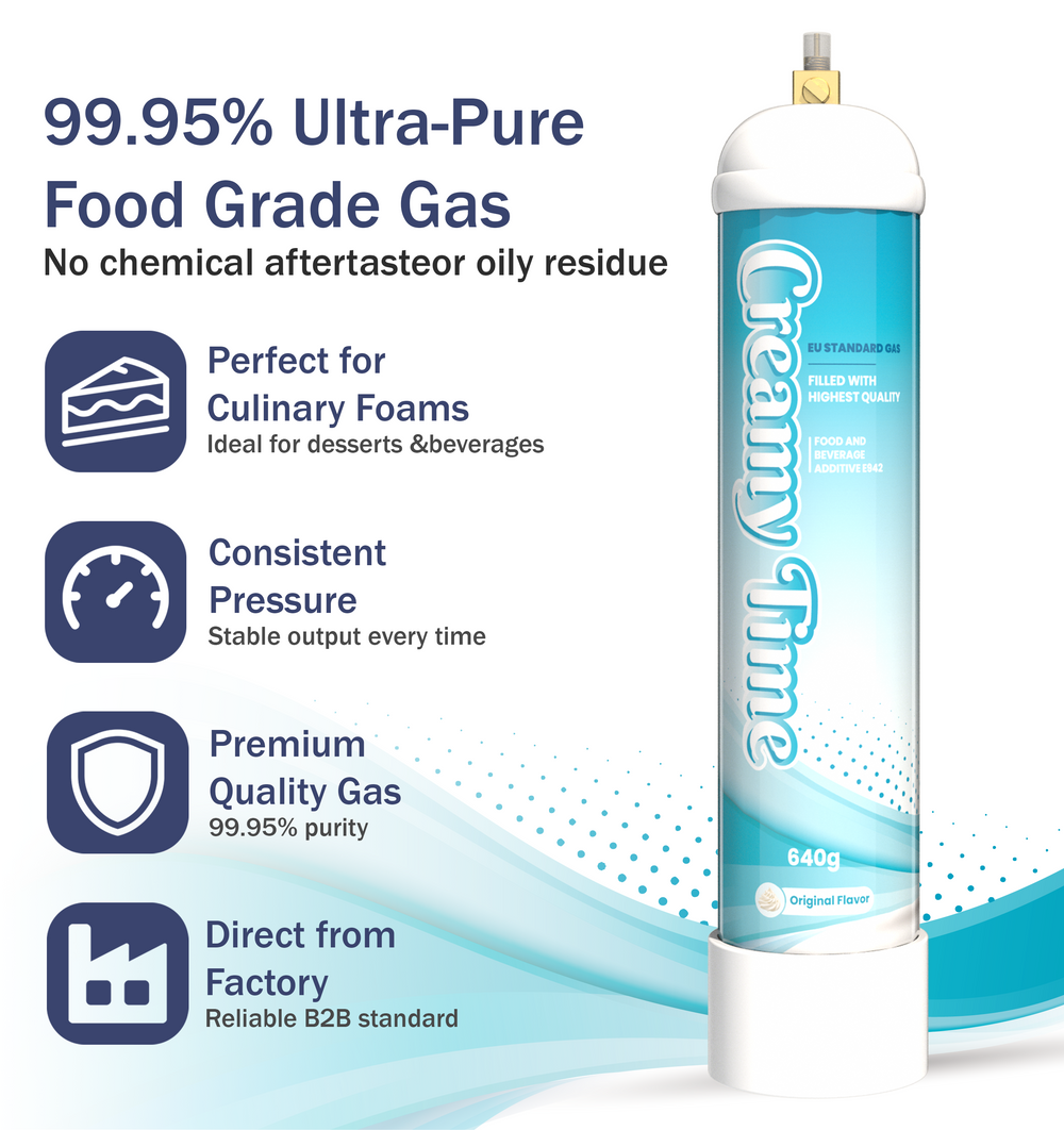 creamy time 100% purity food grade cream charger